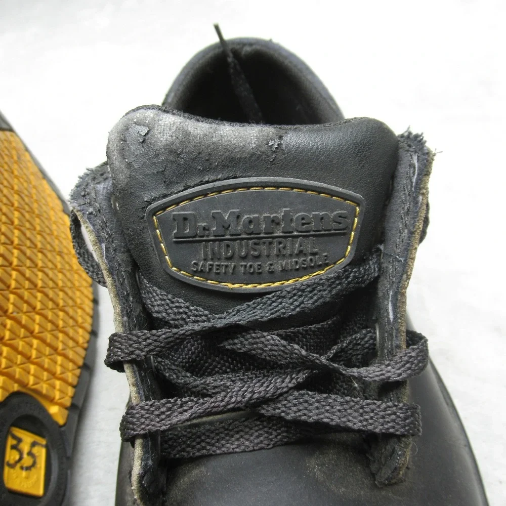 Dr Martens‎ Industrial Boots Unisex M9 W10 Black Steel Toe Slip Resistant Work